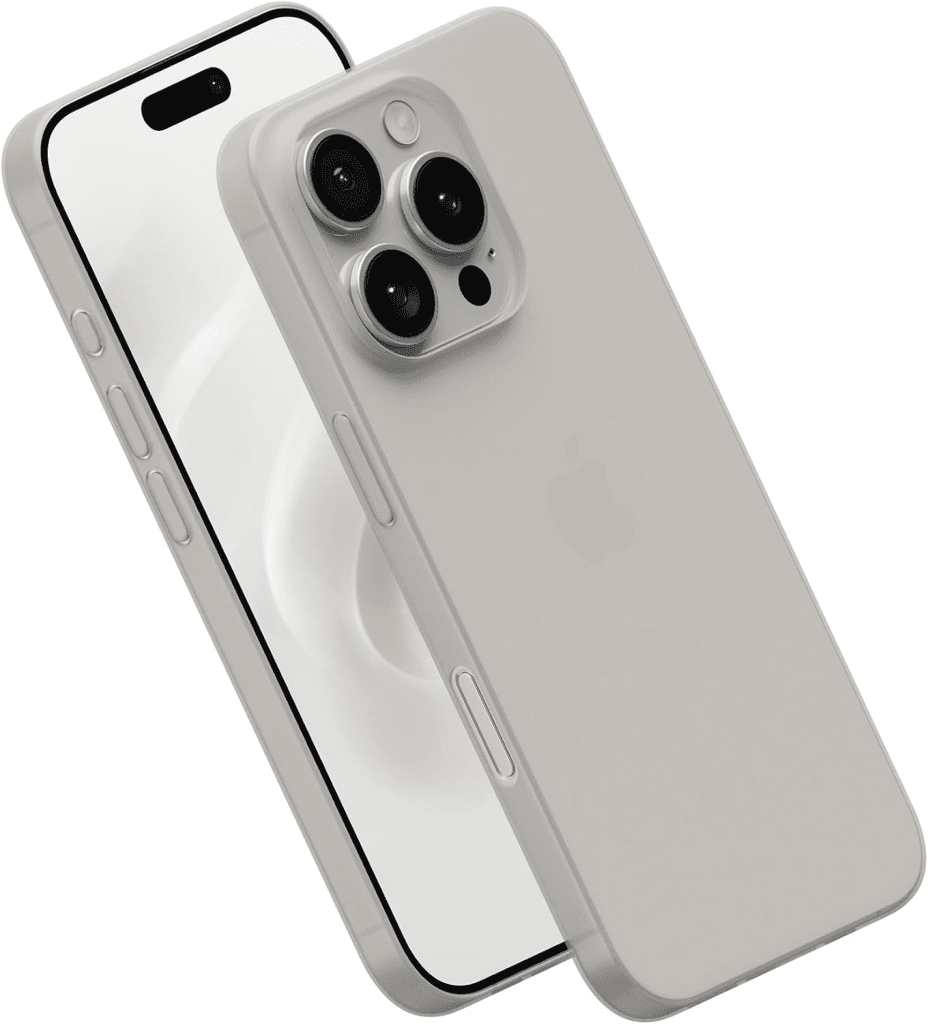 Peel's ultra thin iPhone case in white.