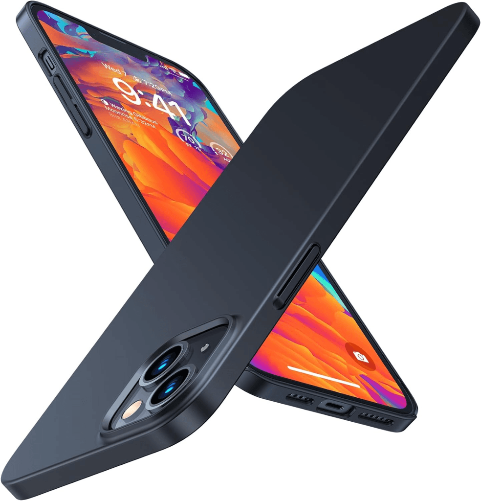 The TORRAS thin iphone case in black.